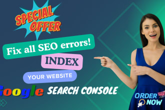 fix google indexing issue, search console errors and technical SEO