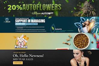 design high quality banner for website, shopify or etsy