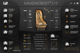 bounce your midi piano track to ravenscroft 275 piano plugin
