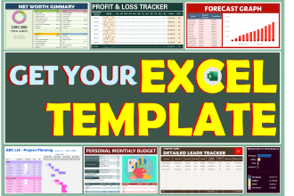 create excel template with formulas, charts, graphs, automation