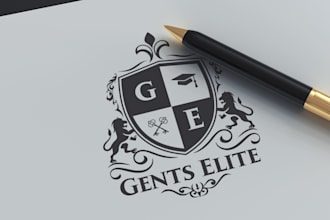 create a personalized family crest, coat of arms royal touch