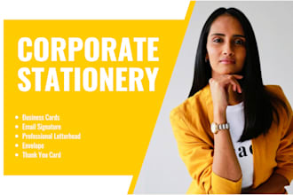 design corporate stationery with your existing logo