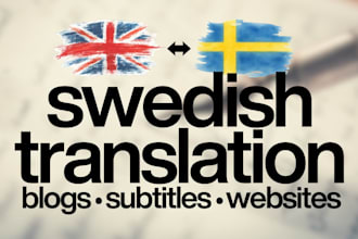 deliver perfect english to swedish translation