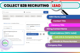 build recruiting contact lists for any industry