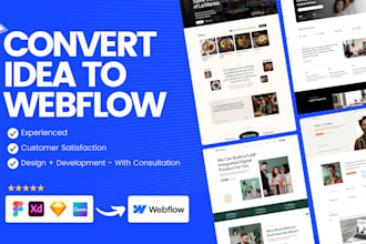 create webflow website, webflow website design, design webflow website