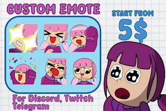 custom sticker or emote, animated sticker