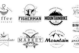 make professional vintage retro and badge logo