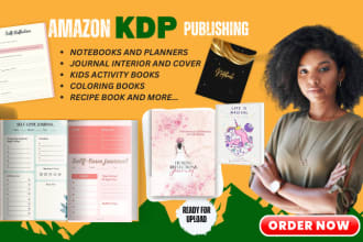 create journal, notebook, planner, amazon kdp low content book, kdp