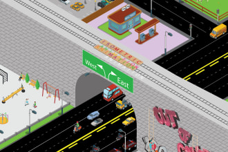 draw vector map art and isometric illustrations for games and other media