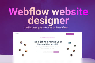 do webflow website, figma to webflow, webflow design, webflow animation, webflow