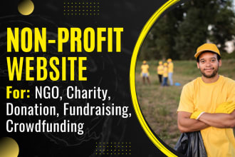 create nonprofit website for ngo charity donation fundraising crowdfunding campa