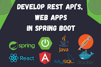 develop rest apis, web apps in spring boot