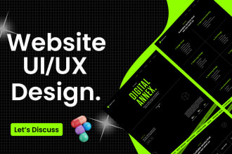 create figma landing pages and figma website designs UI UX