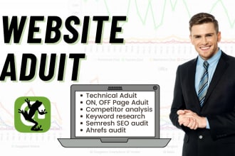 provide SEO site audit report with semrush, ahrefs, screaming frog
