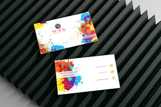 design custom business card with qr code