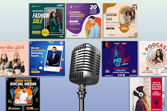 do a creative podcast cover art