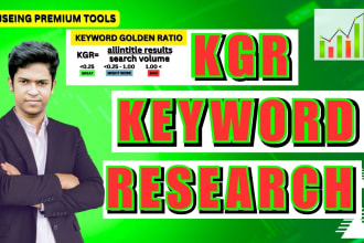 do best kgr keyword research long tail key word and niche research services