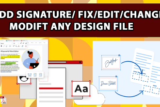 create make fill PDF and add digital signature