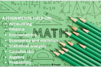 be your expert tutor in maths,ecometrics and any business courses