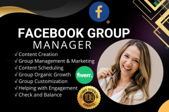 be your facebook group manager or admin or moderator