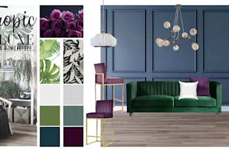 create mood board, shopping list or layout for you