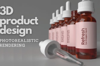 model and render 3d products