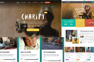 design ngo, charity site, go funding, church website, non profit website