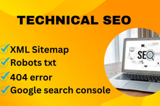 create XML sitemap, robots txt, and gsc for your website