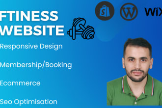 create modern gym, personal trainer, sports, fitness website