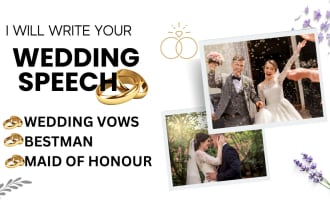 write your best man maid of honor wedding speech