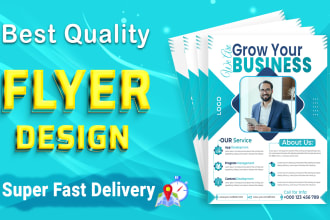 provide high quality flyer poster leaflet design