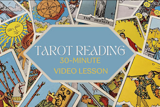 give a video lesson about intuitive tarot reading