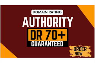 increase domain rating DR 70 plus ahref fast