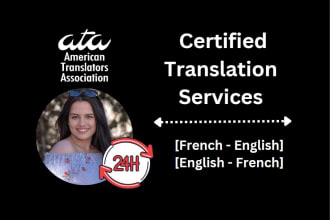 provide you certified translation services