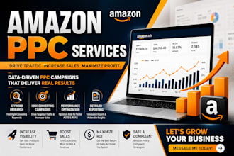 setup, optimize and manage amazon PPC advertising campaigns amazon ads