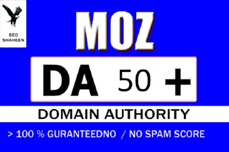 increase domain authority da 50 plus moz