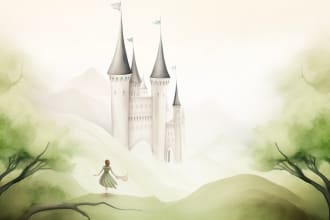 create watercolor illustrations for children book using photoshop and midjourney