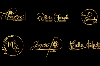 design a modern luxury signature and handwritten  logo