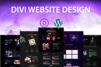 design a professional business website using divi theme