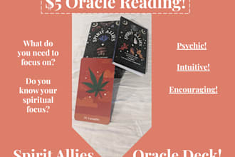 do an oracle reading about what you need to focus on
