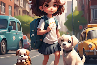 illustrate children story book illustration KDP children story book illustration