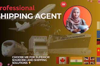 be your shipping agent in pakistan, china, USA and europe