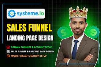 build systeme io optin page, landing page, sales funnel
