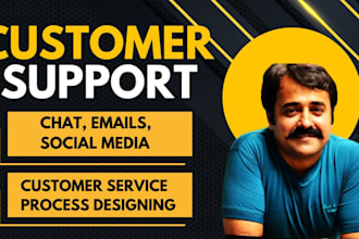 give a customer focused reply over the email, chat and socials to your customers