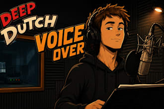 be your deep dutch voice over within 24 hours