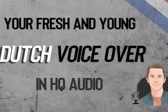 be your versatile dutch voice over within 24 hours