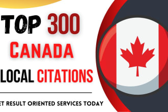 do top 300 canada local citations for business listing