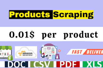 scrape and import products from woocommerce to shopify or shopify to woocommerce