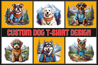 create amazing custom dog t shirt design