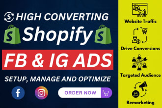 setup and manage shopify facebook ads for your business